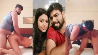 VID65 Desi bhabhi doggystyle anal sex with big cock Boss for Money In OYO