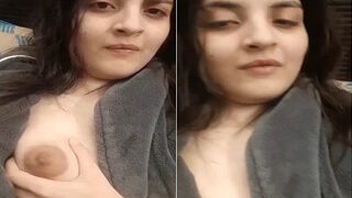 Masa49 Beautiful Desi Girl Pressing and showing Boobs on Video Call with BF