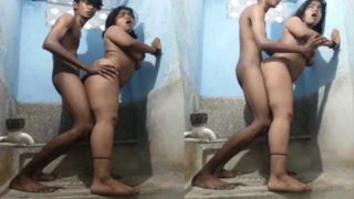 Free Indian sex mms Young brother fucking married sister in bathroom