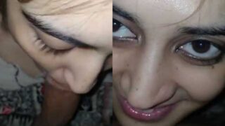 Latest Paki mms Beautiful Virgin Pakistani girl eating cum of BF