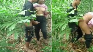 FSI Blog Bangladeshi school boy and virgin girl fuck in jungle outdoor sex mms