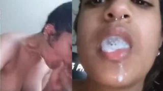 FSI Blog Tamil mms Indian college girl blowjob to bf big dick and cum drinking
