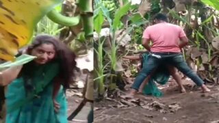 fsiblog tamil sex videos Villager caught Mallu wife outdoor sex with lover in jungle