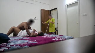 New xxx video horny husband fucking sexy sali while wife cleaning room desi family porn