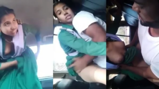 MasalaSeen viral sex mms video driver fucking teen school girl in car