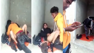 desi fsiblog viral video College teen lovers caught fucking live on collage roof