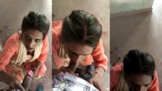 indian bhabhi xxx video unsatisfied from cuckold husband bhabhi give blowjob to watchmen