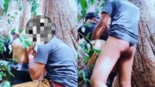 Desi mms sex video college couple fucking in public park below tree