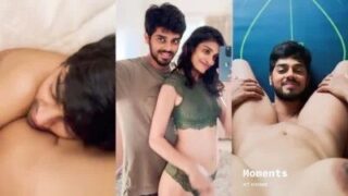 Indian XXX Sex Video hot newly married Tamil couple leaked honeymoon photos and MMS