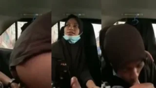 Hijabi muslim girl sucking dick in car and fucking with driver viral mms video