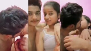Indian viral sex mms muslim cousin brother kisses nude teen sister and presses her boobs