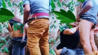Indian Sex Video viral mms newly married tourist couple sex in public place