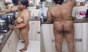 Indian viral mms Mature south Indian mallu mom nude in kitchen recorded by son friend