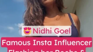Famous Insta Influencer Nidhi Goel Flashes Boobs Leaked Video Live Paid app