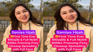 Pakistani Famous Insta Influencer Samiya Hijab Pakistani First Time Ever Blowjob & Full Nude
