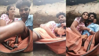 Tamil xxx video Mallu Girl Sucking Lover Cock Mountain Outdoor Sex