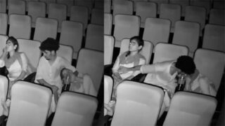 Dropmms2 Most Demanded Threesome Fun In Cinema Hall