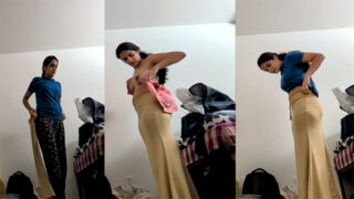 Aahmaal Desi mms Brother Recorded Her sexy Mallu Sister Dress Change Fixed Cam Record